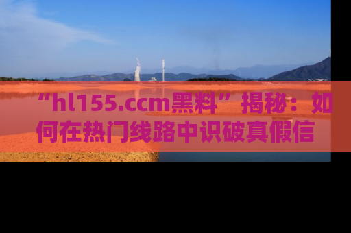 “hl155.ccm黑料”揭秘:如何在热门线路中识破真假信息