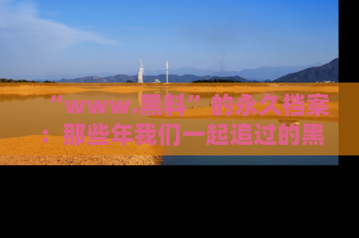 “www.黑料”的永久档案:那些年我们一起追过的黑料真相