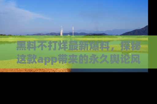 黑料不打烊最新爆料,探秘这款app带来的永久舆论风暴
