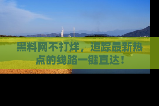 黑料网不打烊,追踪最新热点的线路一键直达!