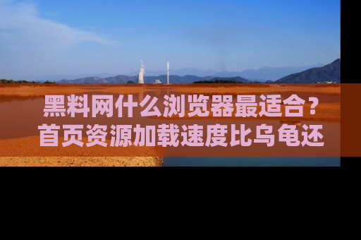 黑料网什么浏览器最适合？首页资源加载速度比乌龟还慢的体验真心吐槽！