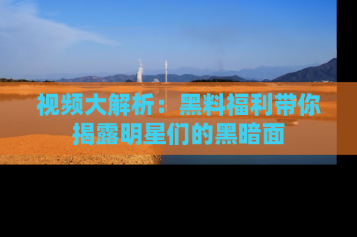 视频大解析:黑料福利带你揭露明星们的黑暗面