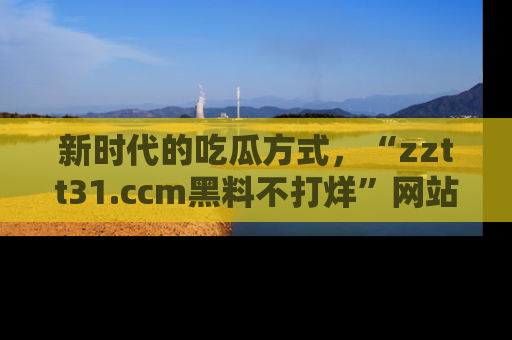 新时代的吃瓜方式,“zztt31.ccm黑料不打烊”网站为iOS用户带来惊喜